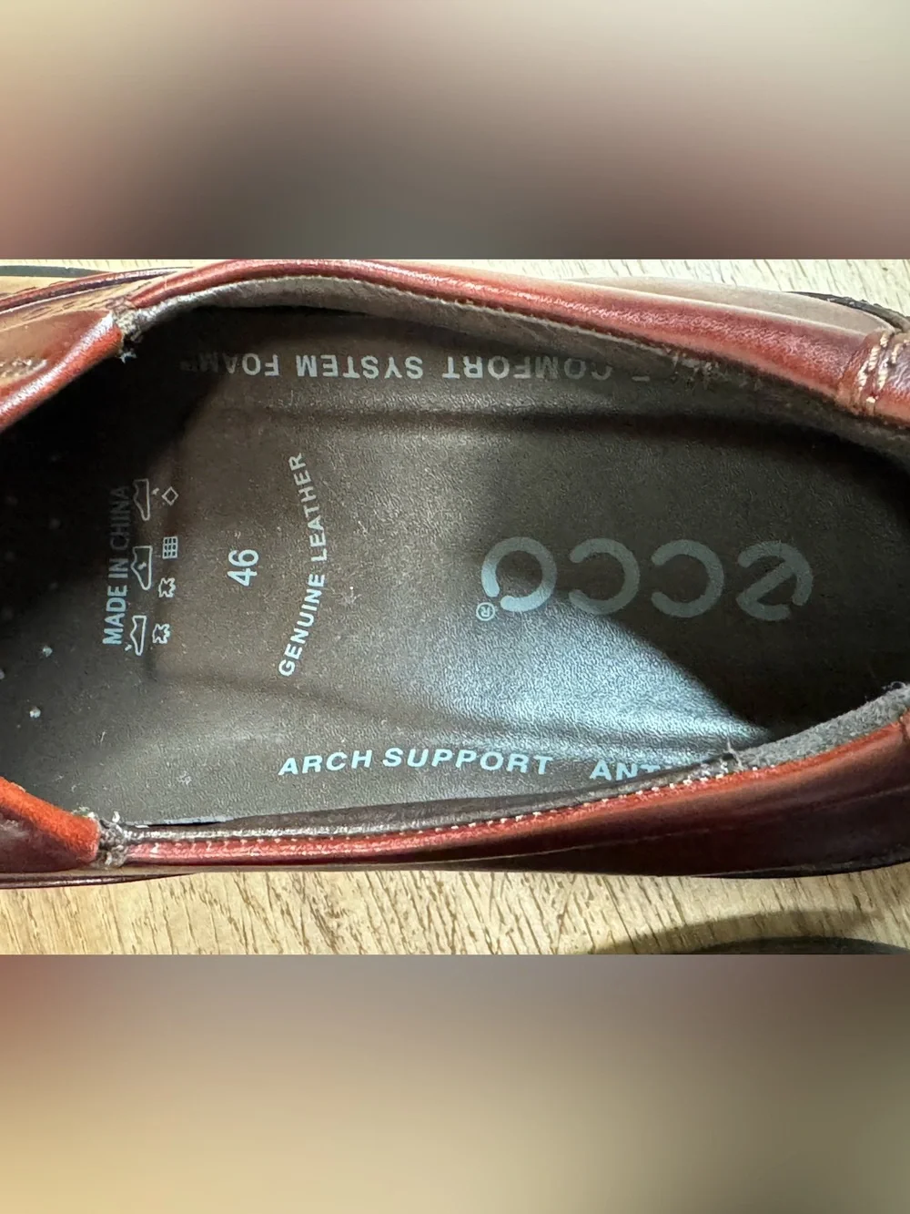 NEW Ecco Men's Slip-On Loafer in Chestnut Brown Size 46/12